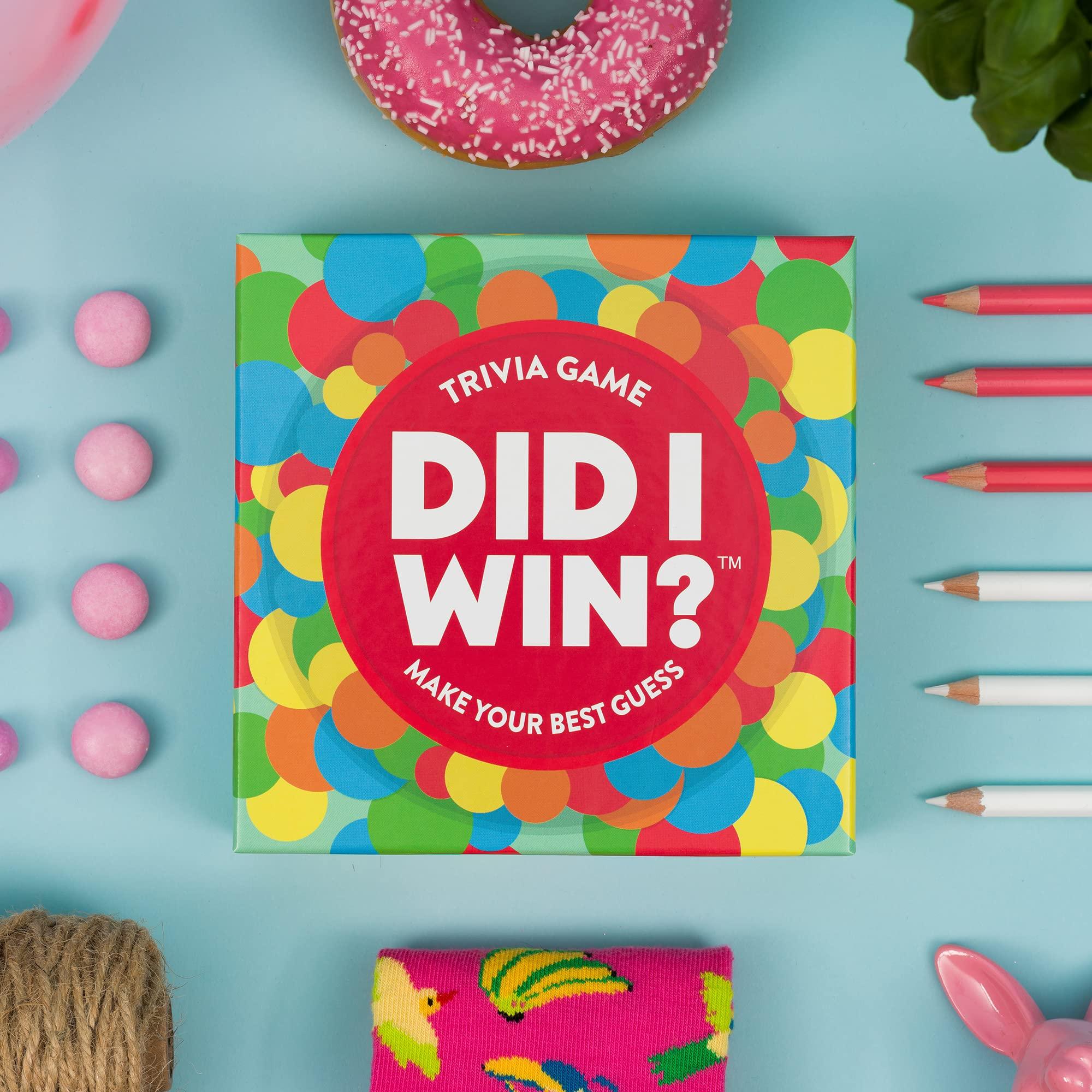 Hygge Games Hygge Games Did I Win? Trivia Game | Board Games | Trivia Games | Board Games for Adults and Teens | Hygge Family Games | Ages 14+ | Time Well Spent, Multicolored, 5.7 x 5.7 x 1.8 inches