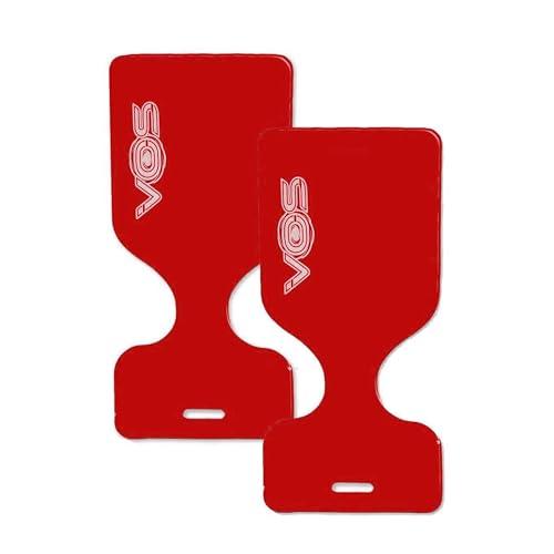 VOS VOS Phoenix Water Solid Saddle Floats for Adults and Kids -2 Pc Pack|Ultra Buoyant, Comfortable Floating Seats for Pool, Beaches, Lakes, Water Parks (Rave Red)