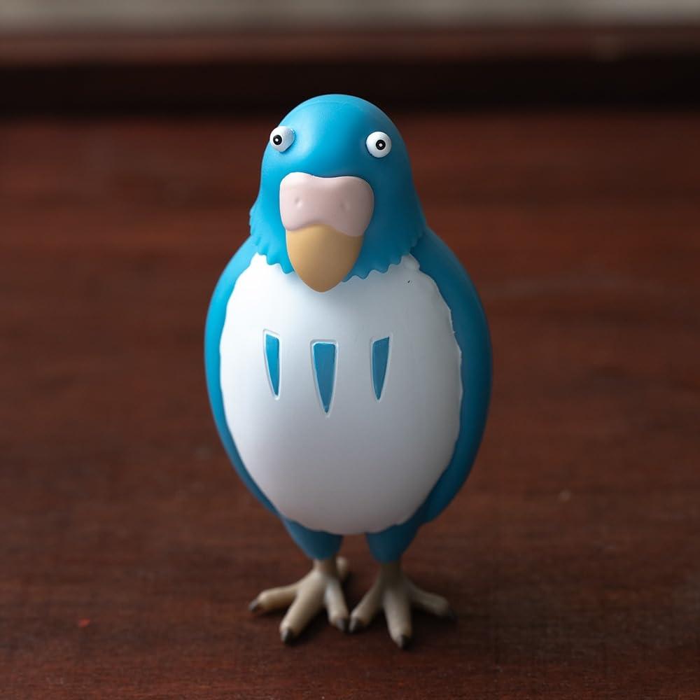 ensky ensky - The Boy and The Heron - UN-03 Yes Nod Tilting Figure The Parakeet (Blue), Studio Ghibli Official Merchandise