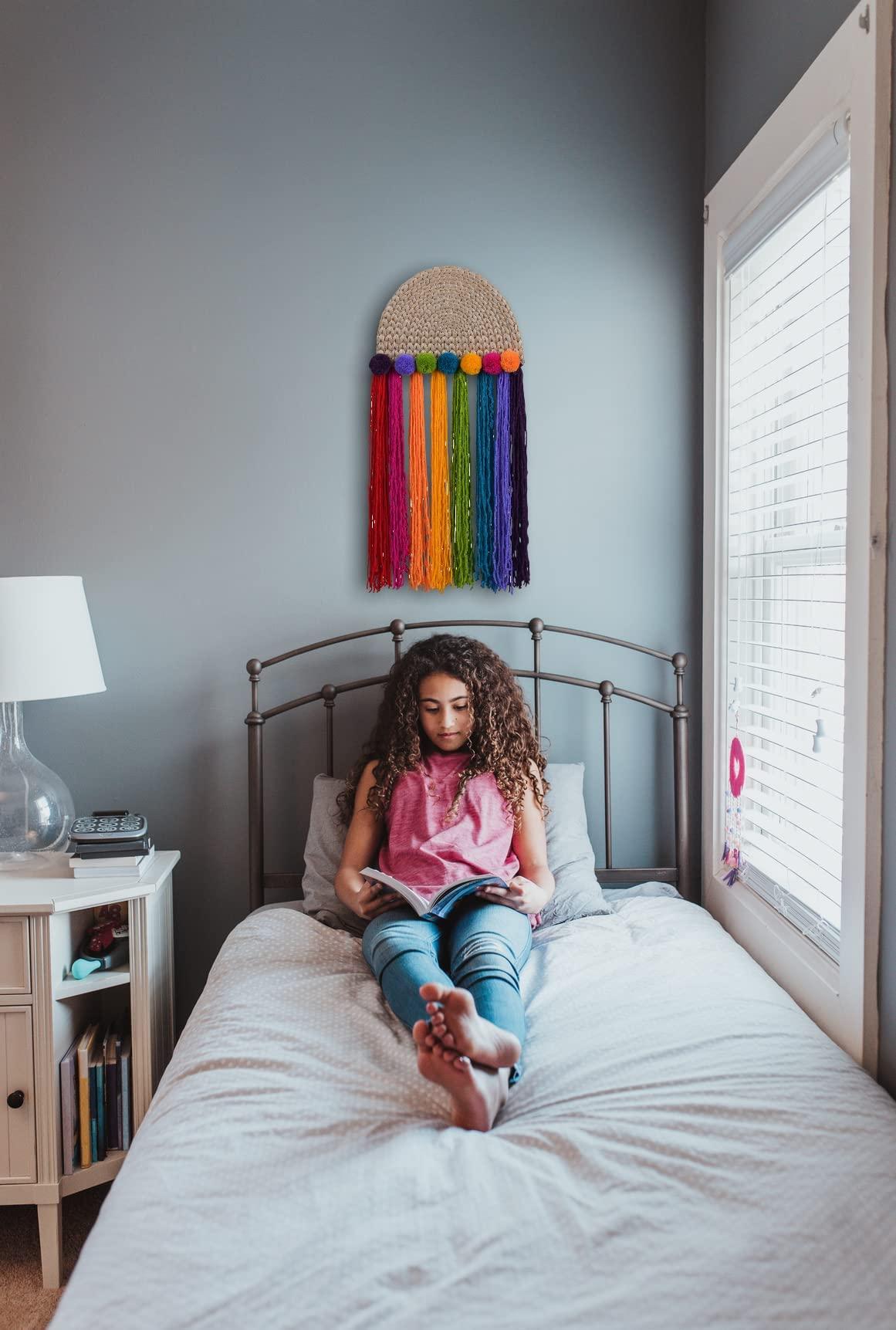 Kids Crafts Kids Crafts Rainbow Wall Hanging Arts & Crafts Kit - Fun DIY Craft Activity for Creative Gifts for 10 Year Old Girl