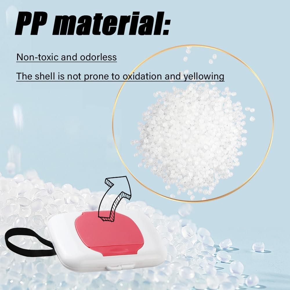 MayFancy Travel Wipe HolderWipes Container,Wet Wipe Container Box for StrollersHanging Refillable Wipes Dispenser Portable Baby Wipe Case for Indoor Outdoor Use (Green+Red+Grey 3pcs)