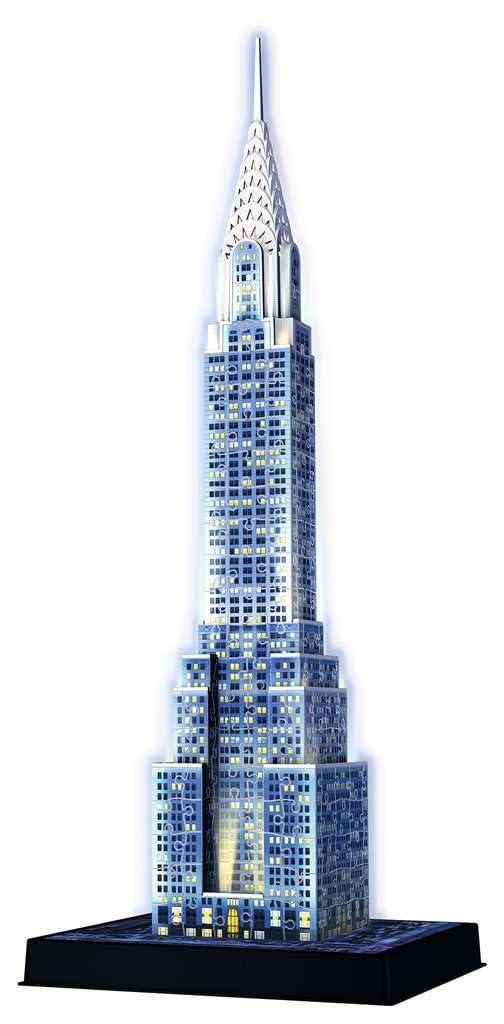 Ravensburger Ravensburger - Chrysler Building 3D Puzzle - Night Edition - 216 Piece 3D Jigsaw Puzzle for Kids and Adults - Easy Click Technology Means Pieces Fit Together Perfectly