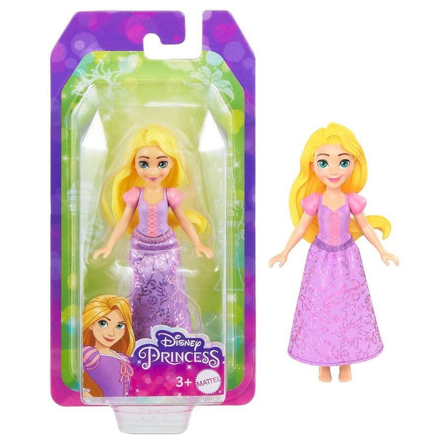 Disney Disney Princess Rapunzel Doll for Girls - Tangled Toy Bundle with 4" Rapunzel Mini Doll Plus Rapunzel Stickers, More | Mini Disney Princess Figurines Rapunzel