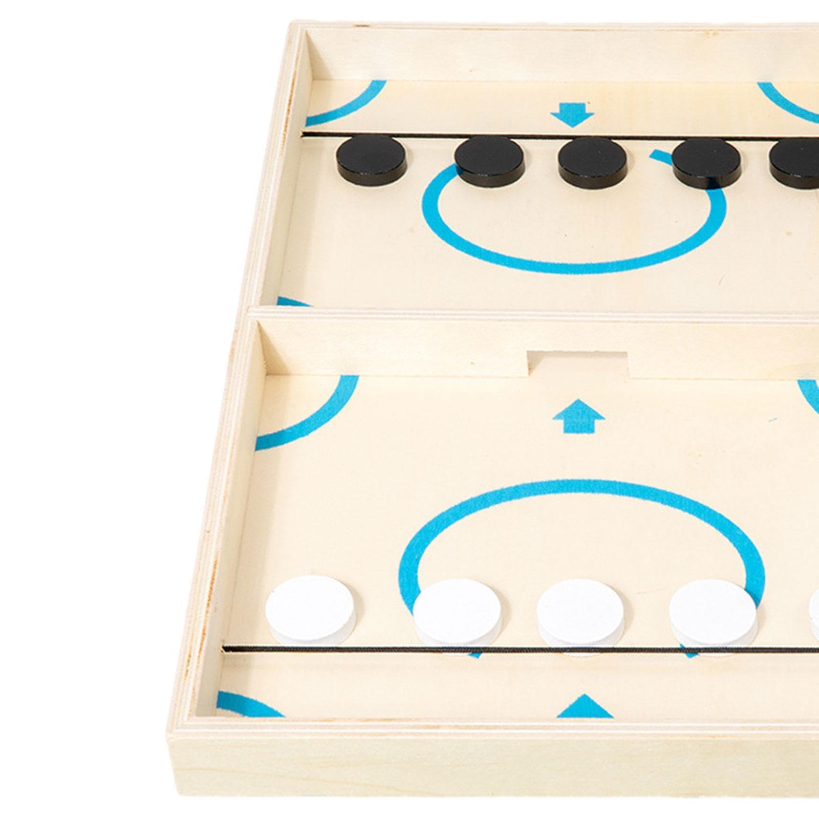 kowaku Table Football Game Wooden Hockey Board Game Outdoor Fast Pace Game for Birthday, Friends Parties