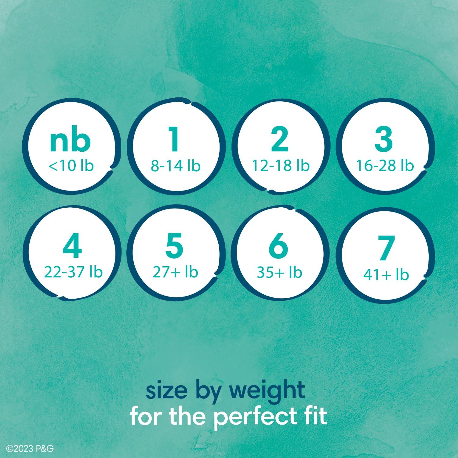 Pampers Pampers Baby Diapers - Pure Protection - Size 7, 60 Count, for up to 100% Leakproof, Premium Plant-based Skin Protection