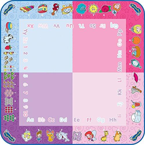 AquaDoodle TOMY Aquadoodle Classic Large Water Doodle Mat, Official No Mess Colouring & Drawing Game, Suitable for Toddlers and Children - Boys & Girls 18 Months, 2, 3, 4+ Year Olds, Pink