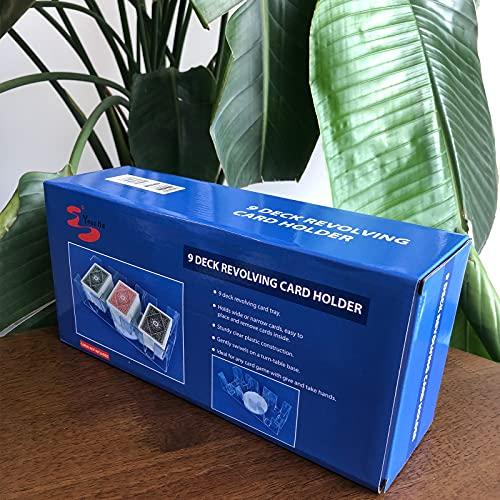 Yuanhe Yuanhe 9 Deck Rotating-Revolving Playing Card Tray, Card Holder