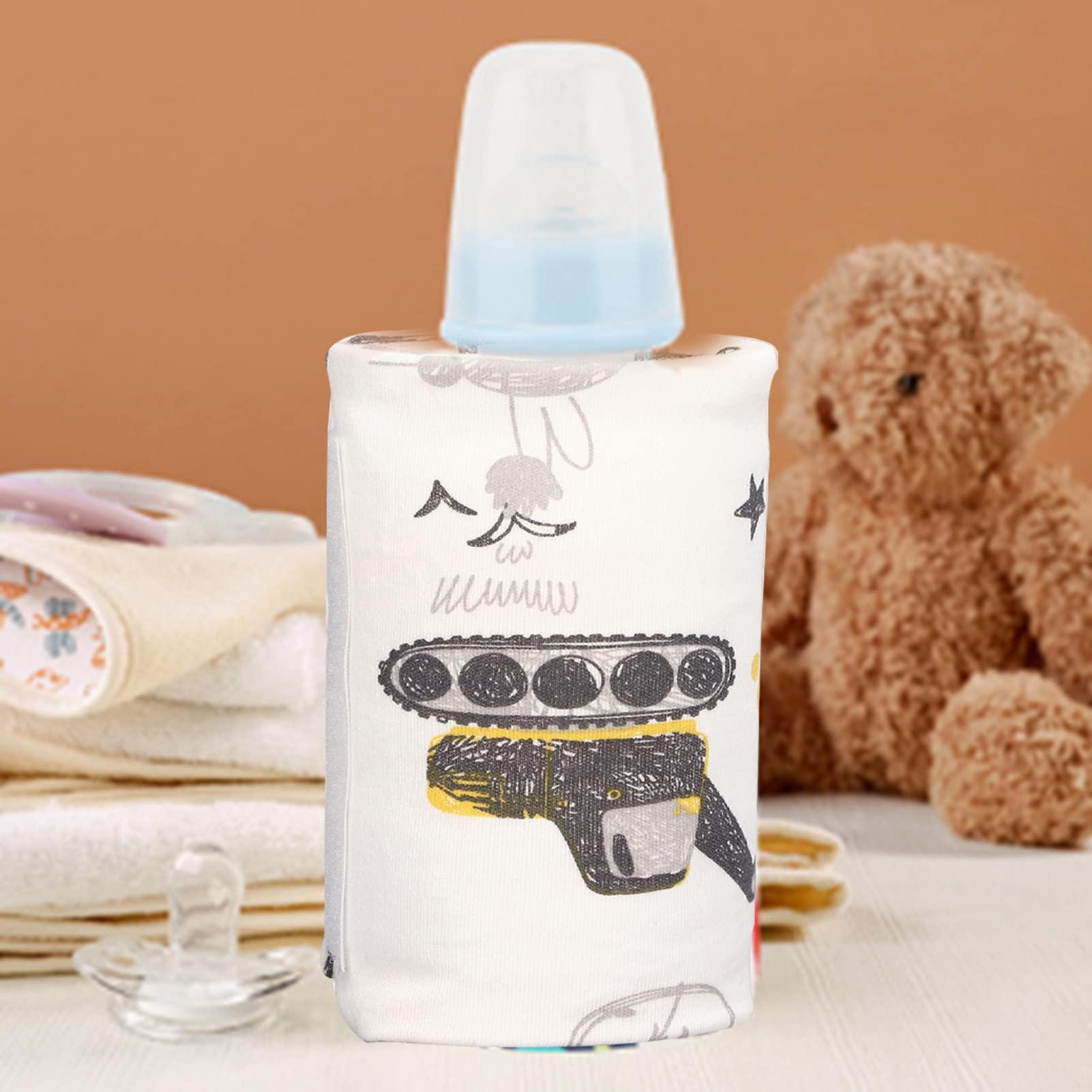 UBEF Baby Bottle Warmer, USB Milk Warmer Holder, Baby Bottle Keep Warmer for Car Tavel, Rechargeable, Portable Bottle Warmer Maintain Perfect Temperature for Milk in Indoor, Outdoor, Travel (#02)