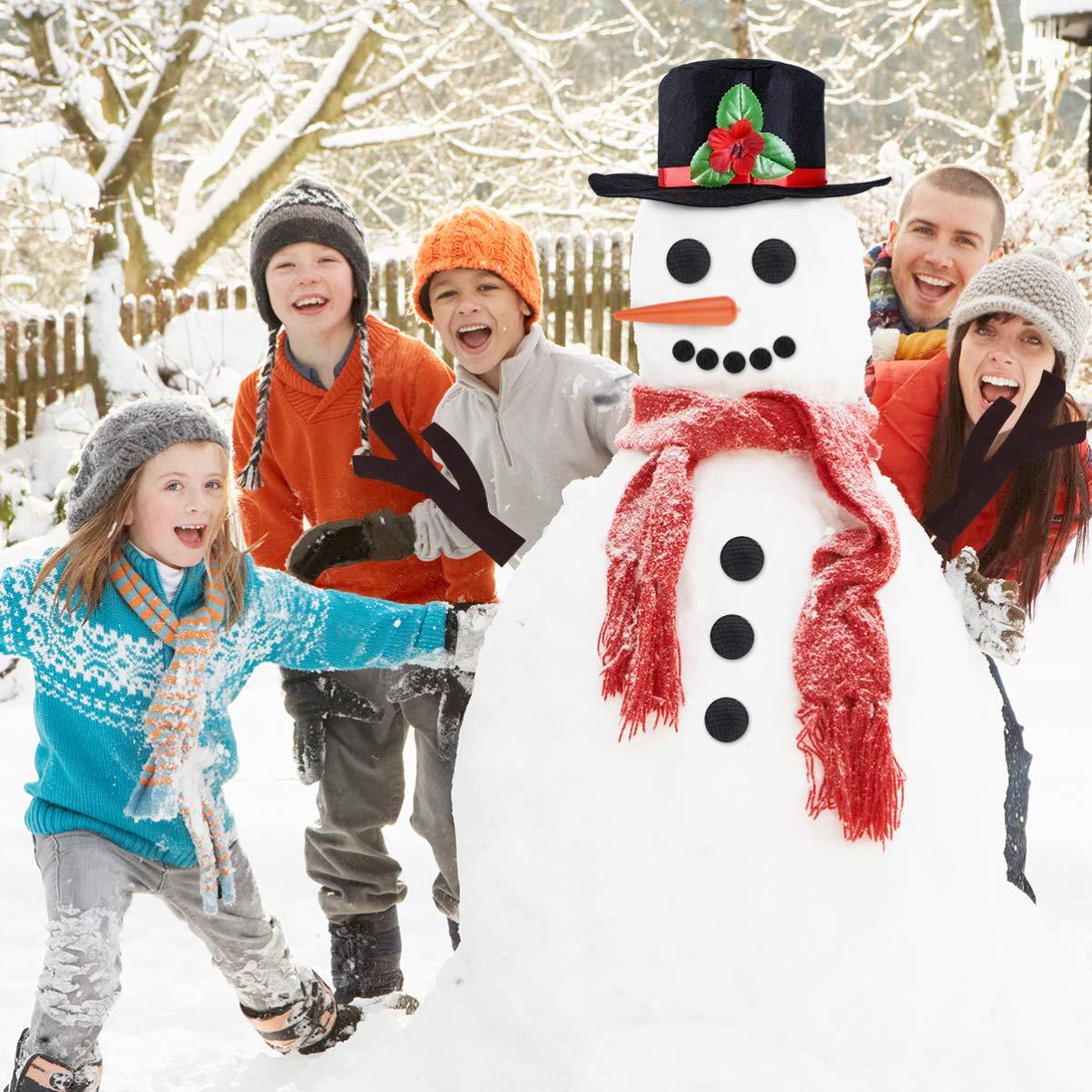 STOBOK 16 pcs Snowman Making Kit Christmas Snowman Kit Snowman Building Kit