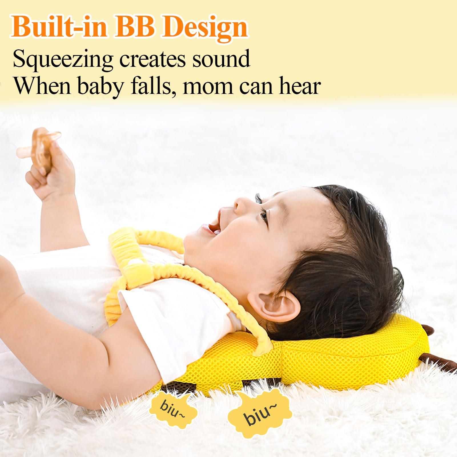 ParkistStar Head Protection Safety Cushion Kids Protection BackpackAdjustable Strap Baby Toddler Head Protector Adjustable Fixation Straps for Crawling and Walking