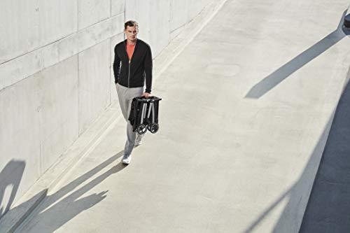 gb gb Pockit+ All City, Ultra Compact Lightweight Travel Stroller with Front Wheel Suspension, Full Canopy, and Reclining Seat in Night Blue