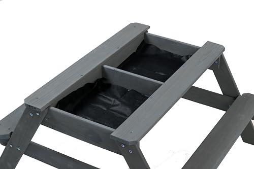 Jack and June Jack & June Cedar Convertible Sand Box and Picnic Table Playset