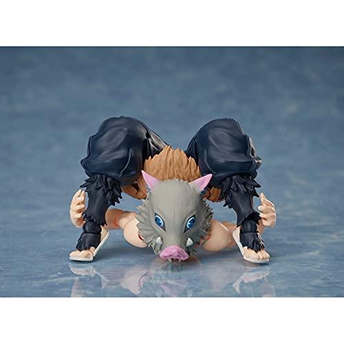 Aniplex Aniplex BUZZmod. Demon Slayer Kimetsu no Yaiba Inosuke Hashibira Action Figure 1/12 & Mini Mascot Figure ( Tanjirou Nezuko Zenitsu )