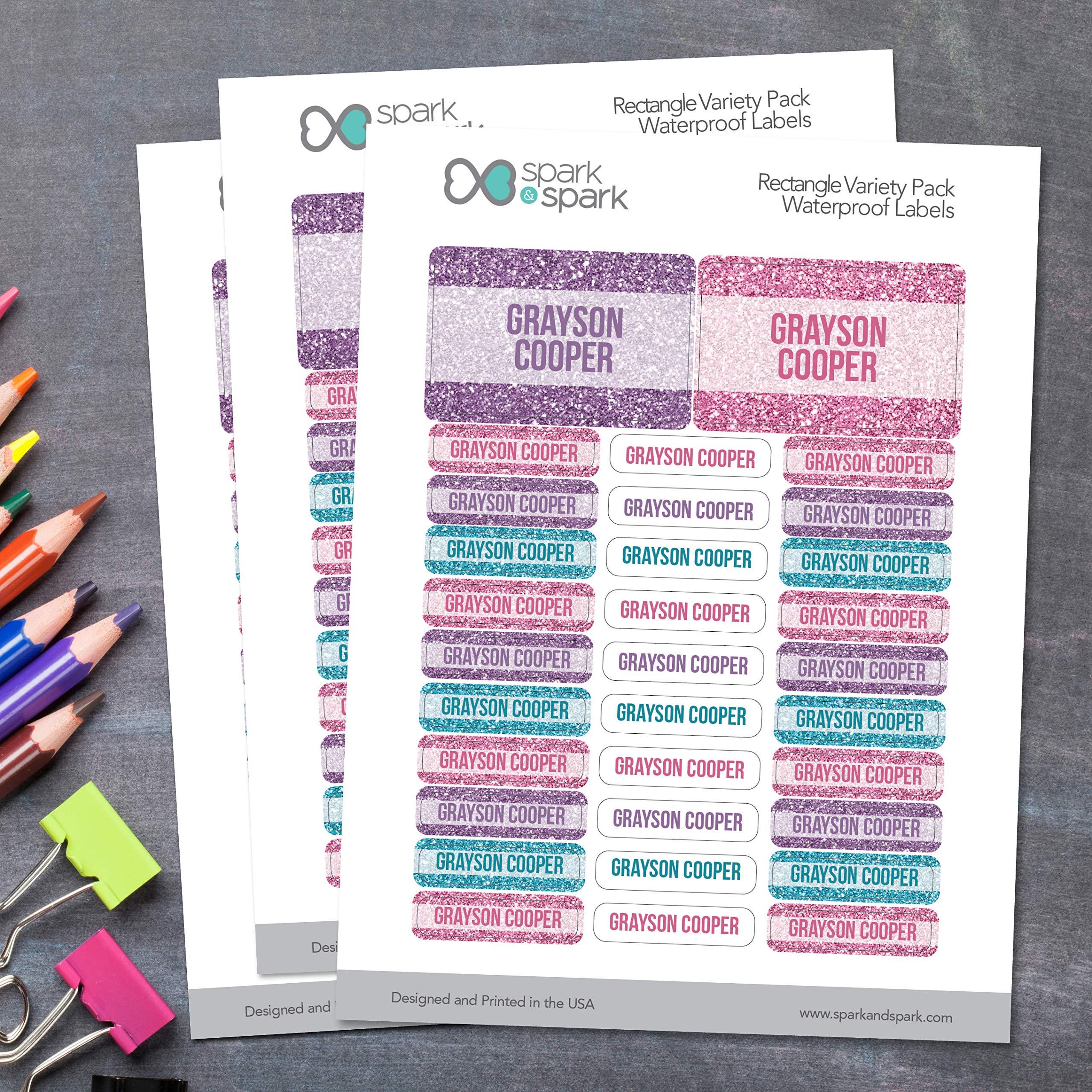 ToysCentral Basics Glitter Shades - Purple Labels Rectangular Pack