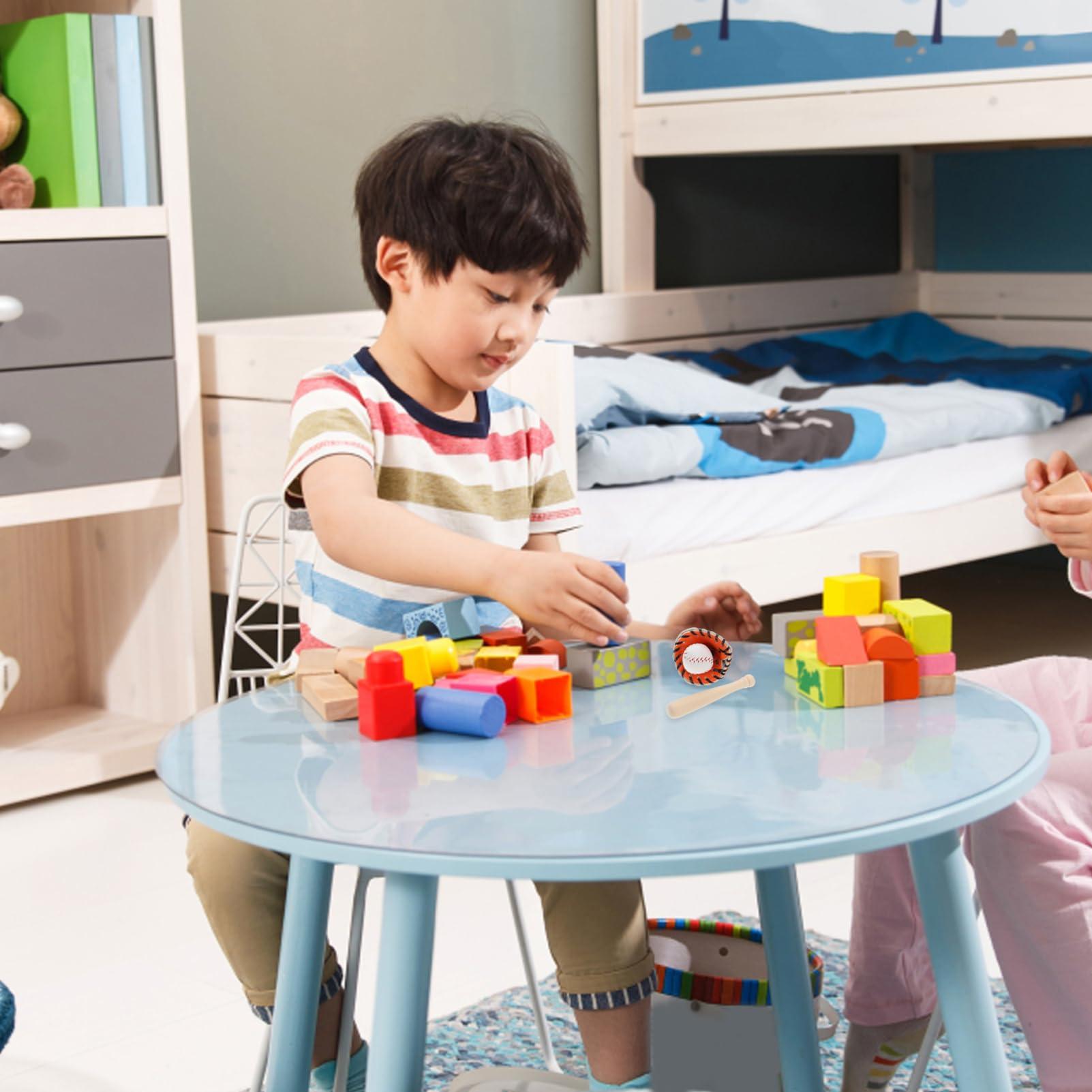 TOYANDONA TOYANDONA Mini Baseball Bat Miniature Toy Miniature Baseball Bats Gloves Kit Miniature Dollhouse Accessories Simulation Tiny House Baseball Decorations Mini Baseball Bat Glove and Ball Dollhouse Play