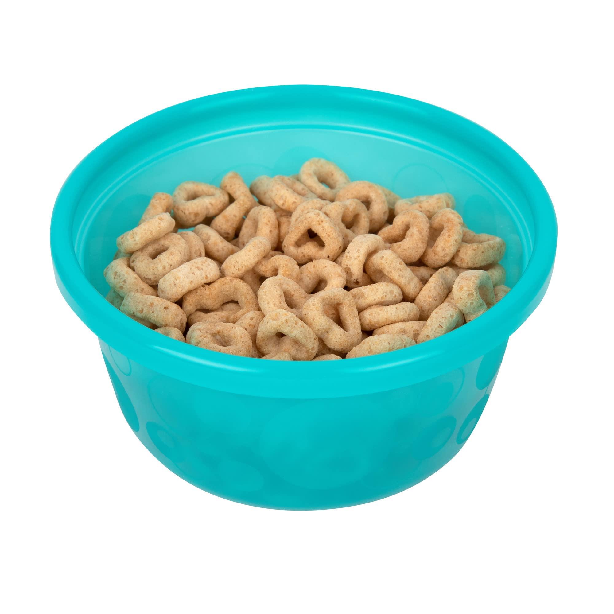 The First Years The First Years Take & Toss Toddler Bowls Set - Reusable Toddler Snack Cups - Toddler and Baby Snack Containers with Snap On Lids - Ages 9 Months and Up - 8 Oz - 6 Count