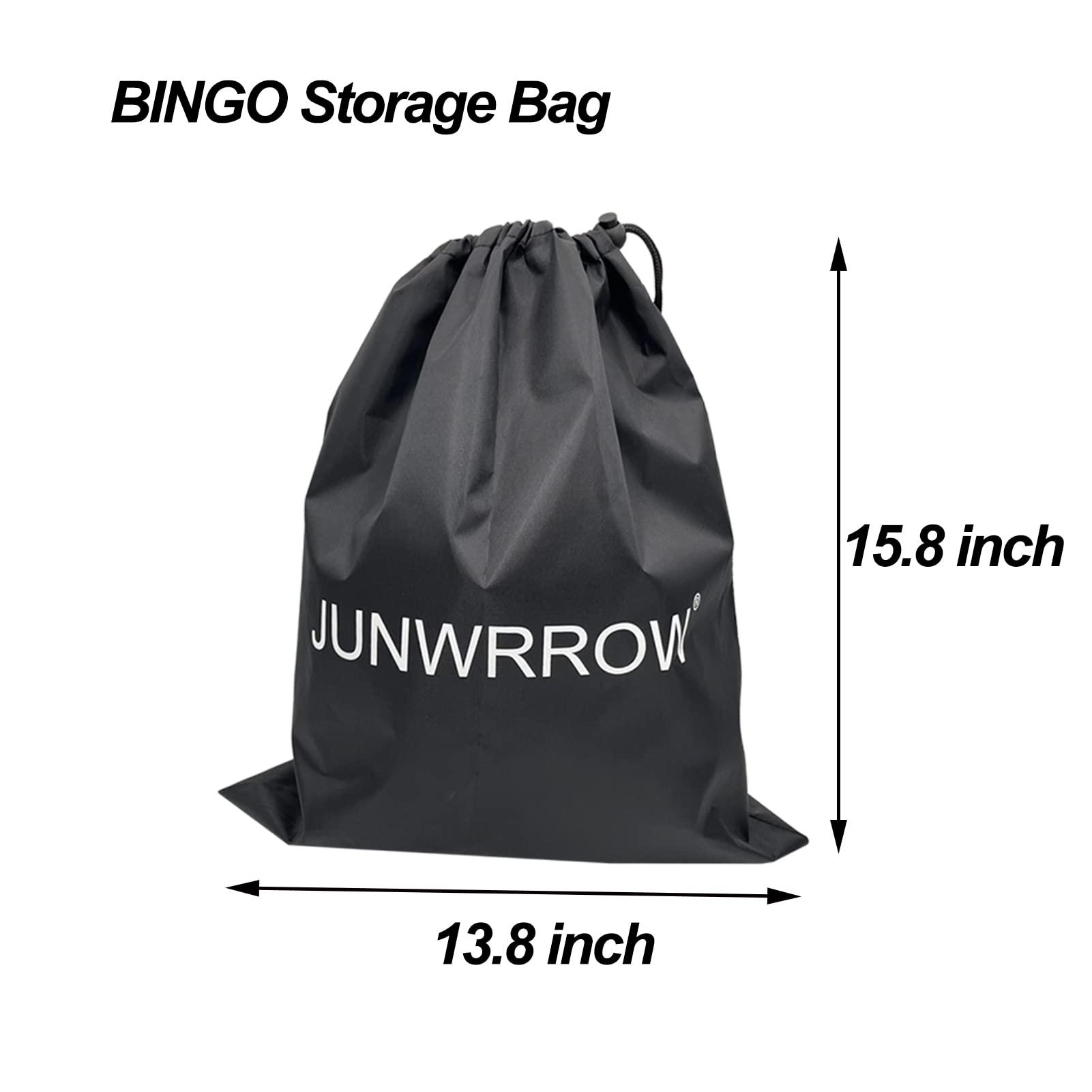 JUNWRROW JUNWRROW Deluxe Bingo Set- Includes 1000 Colorful Chips with a Bag,100 Mixed Cards,75 Calling Balls with a Bag, 6 Inch Rotary Bingo Cage& Bingo Master Board,Bingo Storage Bag -Ideal for Large Groups