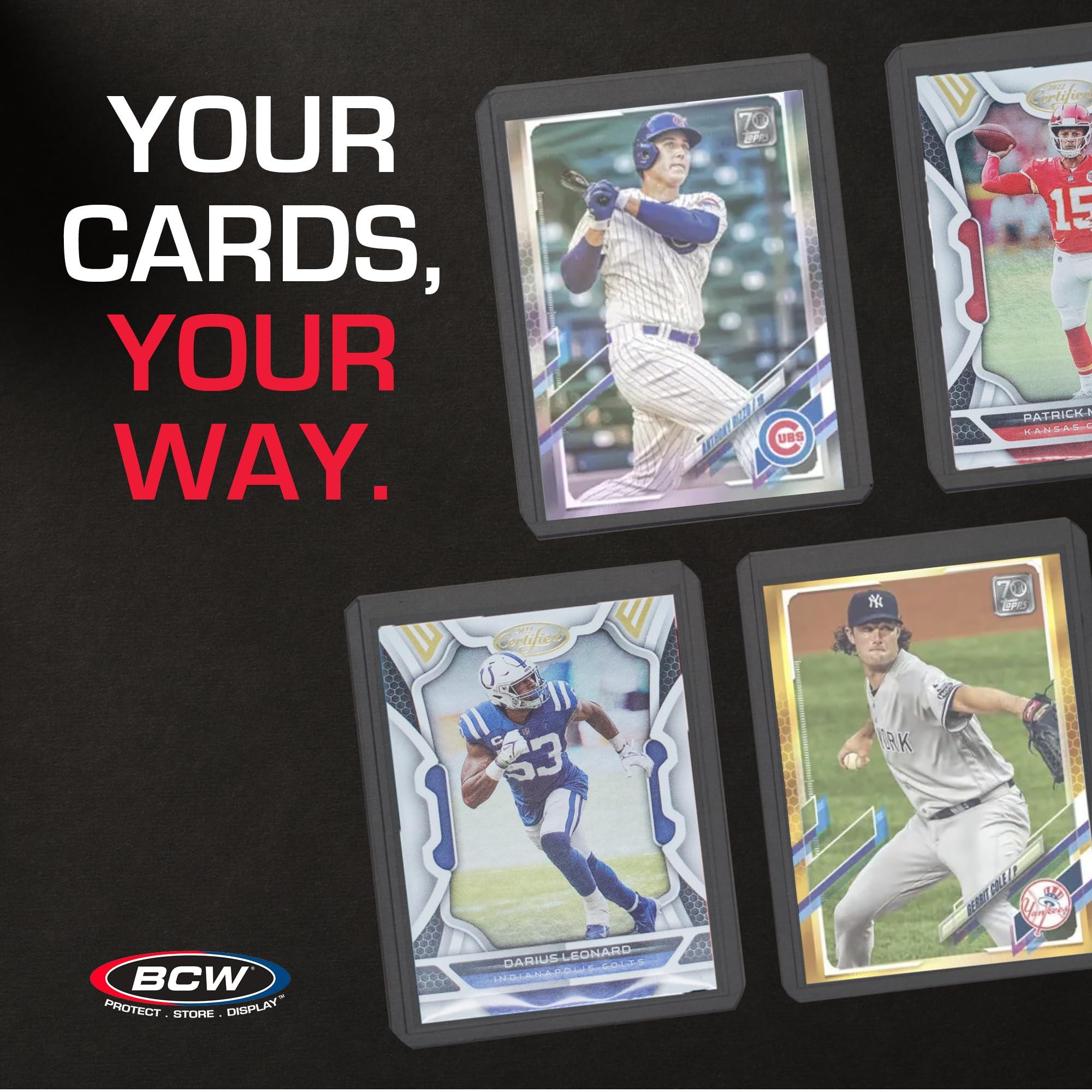 BCW BCW 3x4 Topload Card Holder - Standard - 100ct | Rigid PVC Trading Card Protection for Baseball Cards, Football Cards, and Trading Cards Like Pokmon and MTG | Holds Cards Up to 20pts