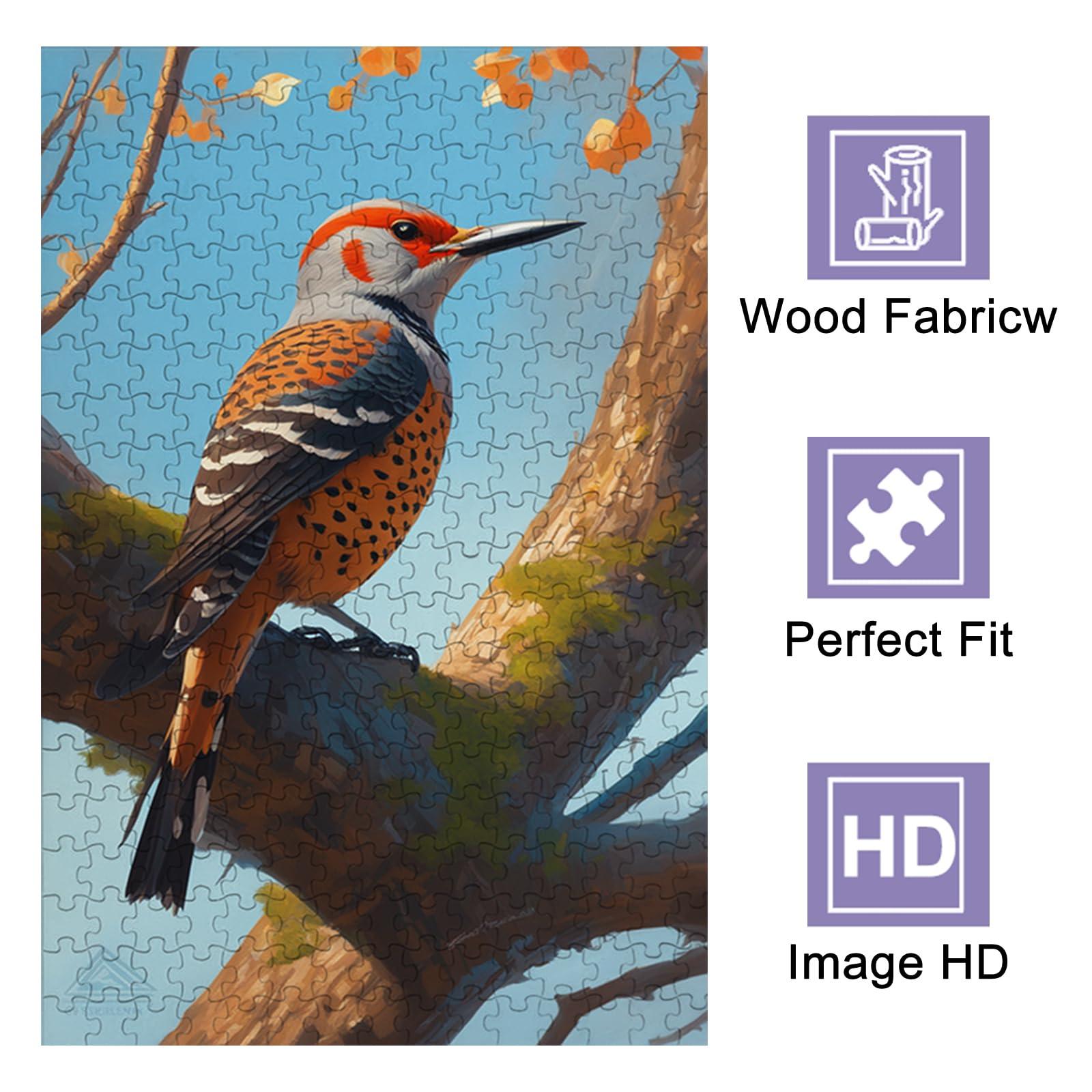 Directo Watercolor Realism Puzzles for Adults 75 Piece Puzzle-Northern Harrier-Creative Color and Lines Jigsaw Puzzle Color Challenge Puzzle The Gift of Art