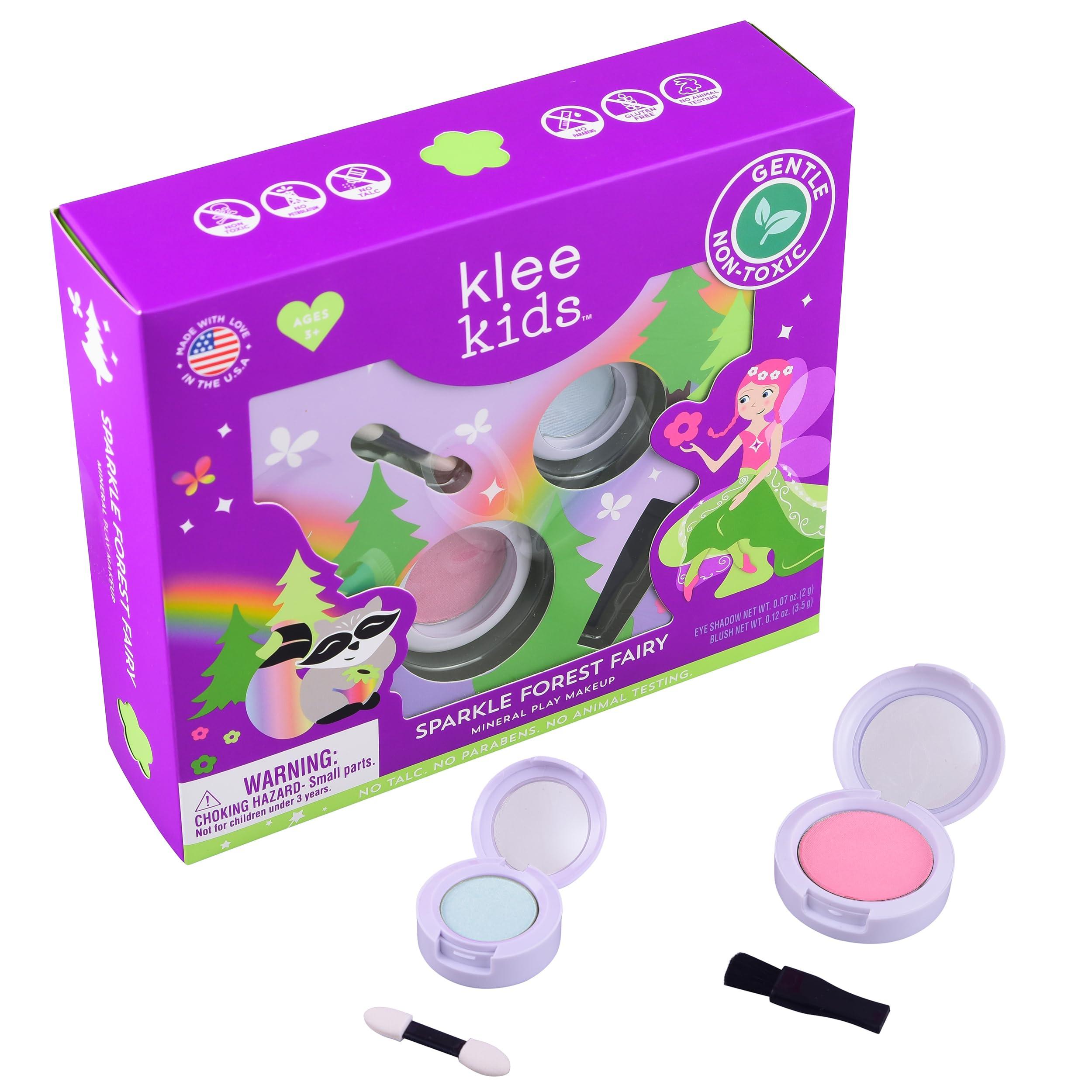 Klee Naturals Luna Star Klee Kids Mini Play Makeup Kit. Gentle and Non-Toxic. Kid-Friendly. Made in USA. (Sparkle Forest Fairy)