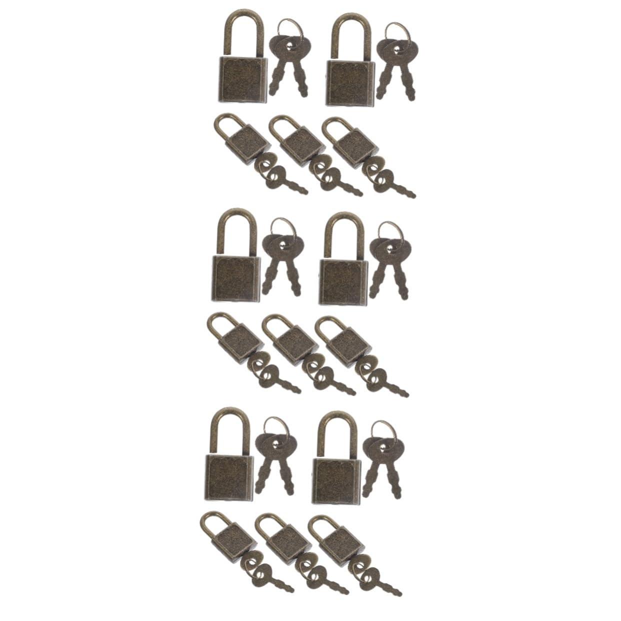 Vaguelly Vaguelly 15 Sets Treasure Chest Lock Padlock with Digital Lock Lockers Key Lock s Locker Lock Combination Lock Padlocks with Keys Combo Lock Bin Kit Door Plastic