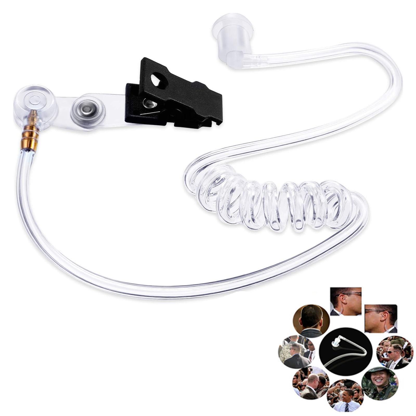 Degpum Cosplay Toy Spy Earpiece Headphones and Sunglasses,Spy Costume Men in Black Costume Accessories Fake Ear Piece and Sunglasses Secret Service Security Guard Ear Piece Costume Accessory Kit Spy Stuff