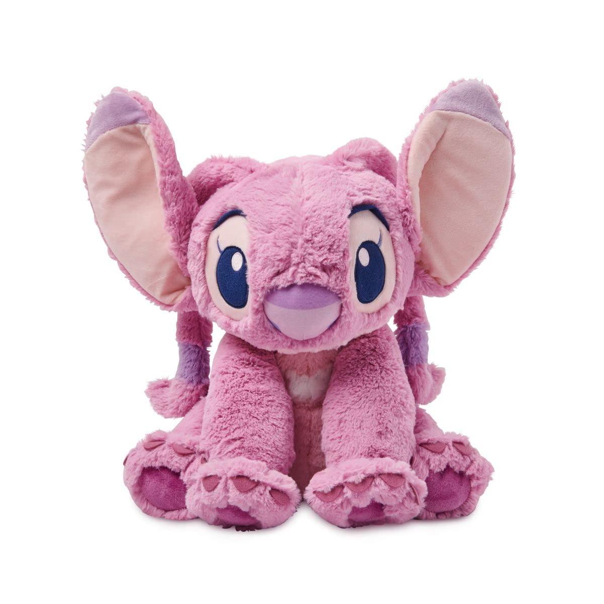 Disney Store Disney Store Official Angel Medium Soft Toy for Kids, Cuddly Character with Fuzzy Texture and Embroidered Details, Flexible Floppy Ears, Disney Plushy Suitable for All Ages.