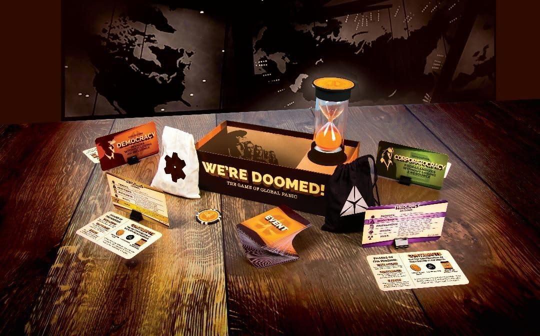 Breaking Games We\'re Doomed! - Apocalypse Survival Board Game - Cooperative Strategy for 4-10 Players - 15-Minute Race to Escape - Ideal for Competitive Game Nights & Group Gatherings
