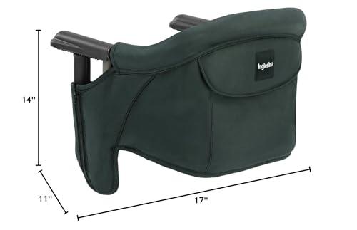Inglesina Inglesina Fast Table Chair, Dark Green - Portable Baby High Chair - Babies & Toddlers 6-36 Months - Collapsible Design - Fits Tables 0.8'' to 3.5'' Thick - Compact & Easy to Use - Travel Bag Included