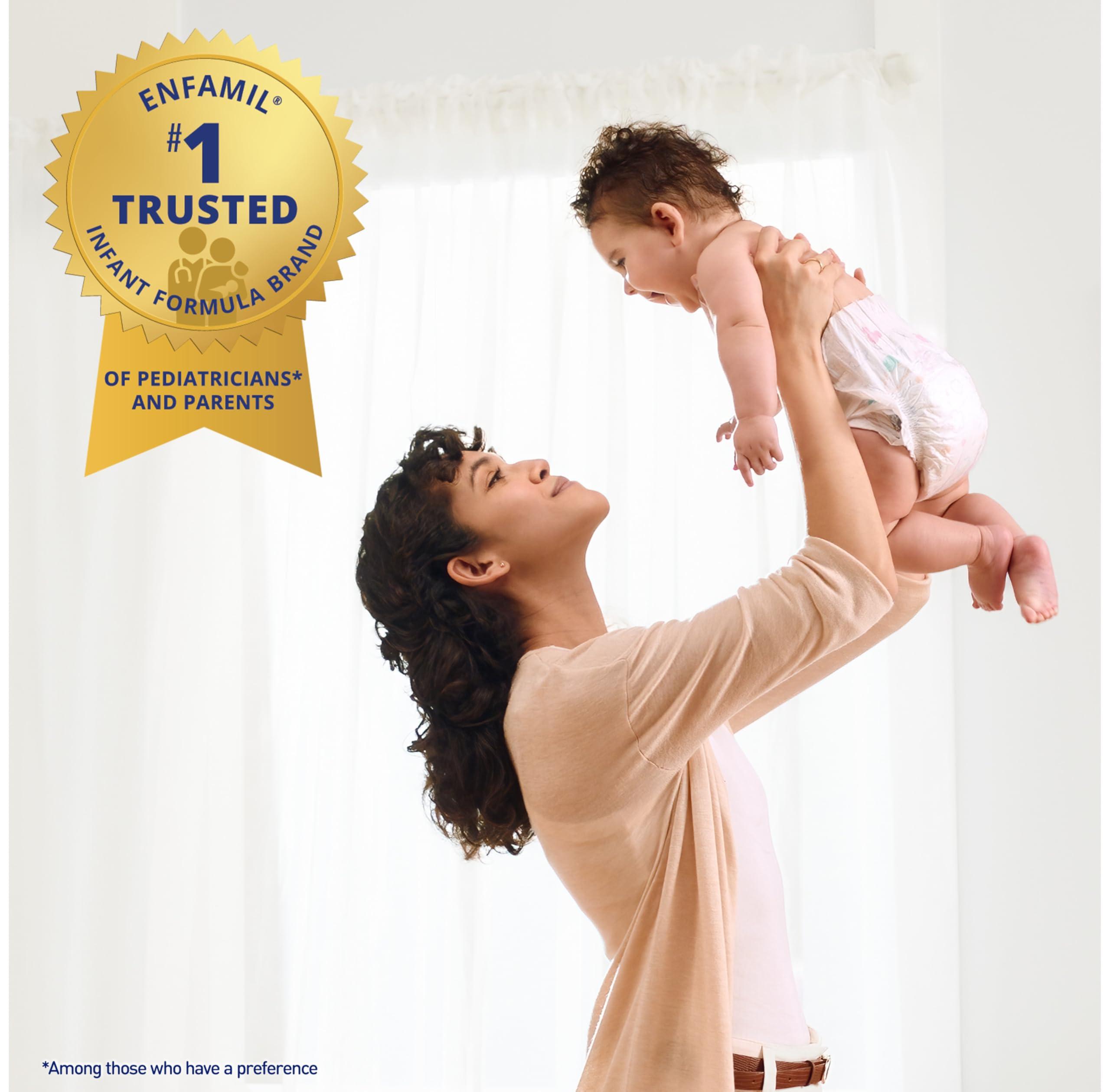 Enfamil Enfamil NeuroPro Gentlease Baby Formula, Brain Building DHA, HuMO6 Immune Blend, Designed to Reduce Fussiness, Crying, Gas & Spit-up in 24 Hrs, has Prebiotics to Promote Softer Stools, Baby Milk, 35.2 Oz (Pack of 4)