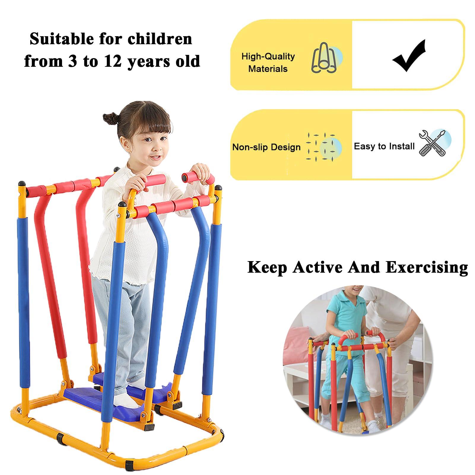 QBDGXFC QBDGXFC Kids Fitness Equipment Children\'s Exercise Equipment Kids\' Adjustable Fun Exercise Toy Children\'s Treadmill for Kids Fitness Exercise, Kids Ages 3-12 Years
