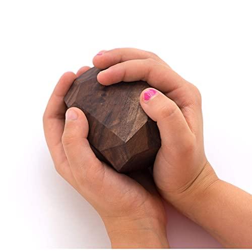 Tumi Ishi Tumi Ishi 22 Piece Natural Wooden Balancing Block Set - Sensory Educational Natural Wood Toy Stacking Game - Mixed Wood Species - USA Made - Jojoba Oil and Beeswax Finish - Wood Stone Building Blocks