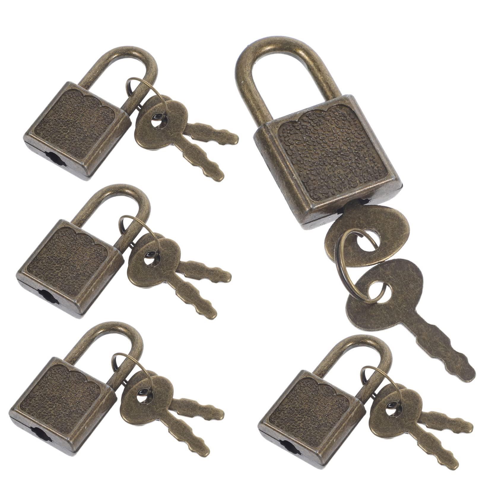 Vaguelly Vaguelly 15 Sets Treasure Chest Lock Padlock with Digital Lock Lockers Key Lock s Locker Lock Combination Lock Padlocks with Keys Combo Lock Bin Kit Door Plastic