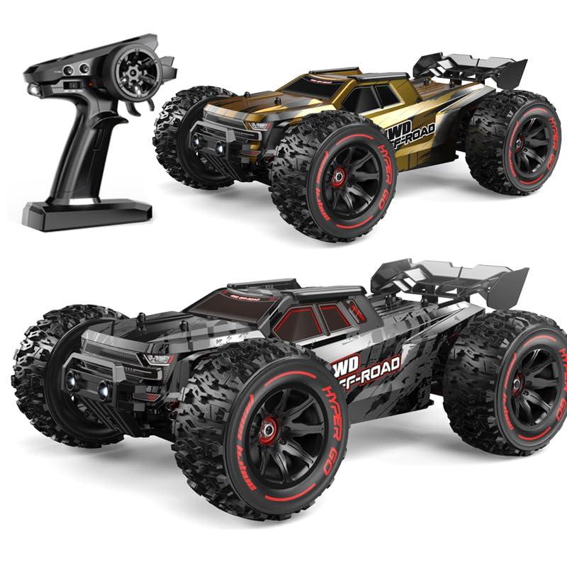 TesPower MJX Hyper Go 14210 Brushless RC Cars for Adults 1 14 High Speed 55KMH Fast RC Truck 4wd Offroad Electric Powered Remote Control Cars Gift for Boys with 2 Shells