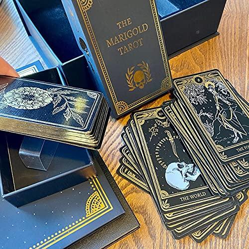 Novelstuffs Novelstuffs The Marigold Tarot Box Set - 78 Gold Gilded Edition Decks, Guidebook and Foil-Stamped Journal - Great Gift for Witch and Tarot Lover