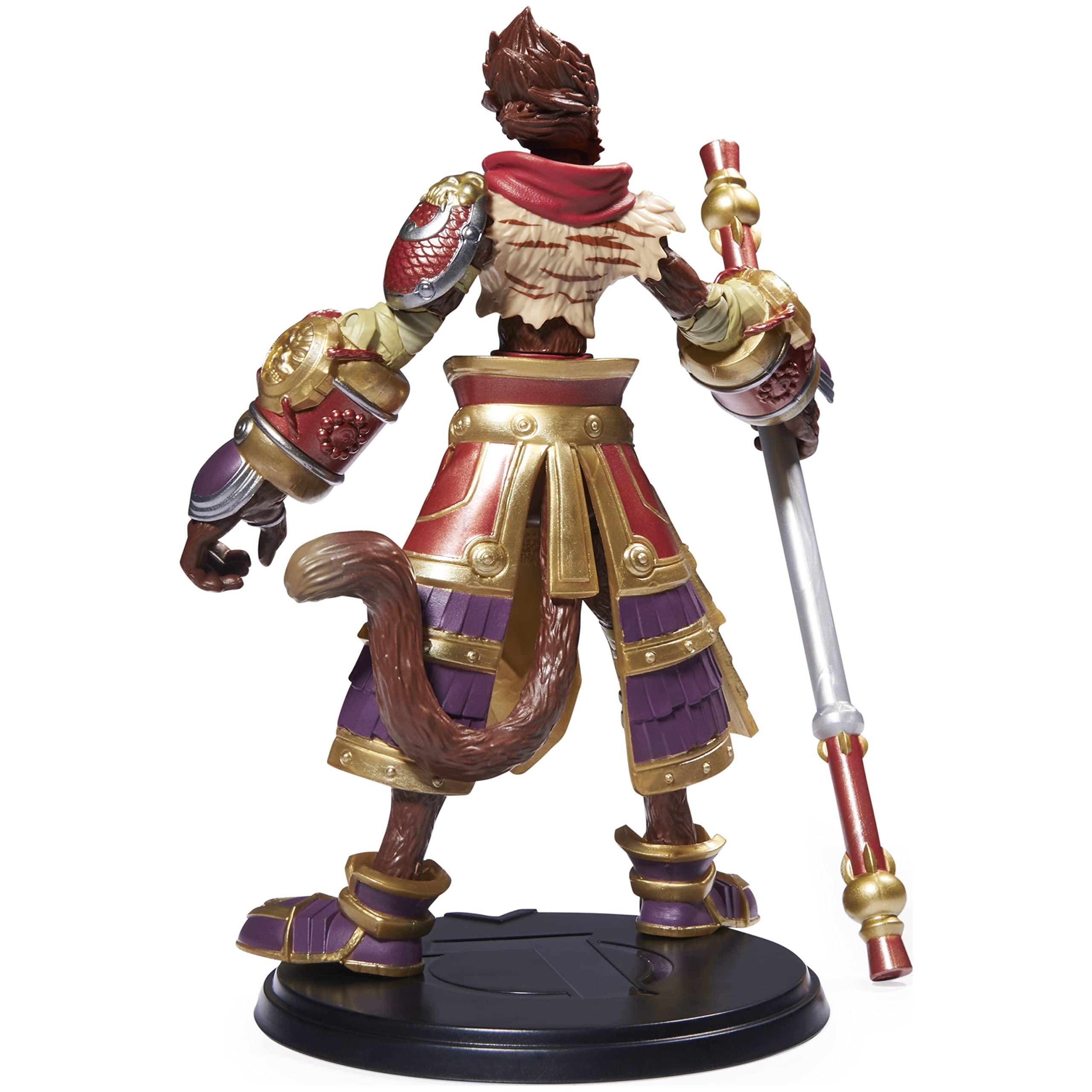 League of Legends League of Legends, 6-Inch Wukong Collectible Figure with Premium Details and Enchanted Staff Accessory, Champion Collection, Ages 12 and Up
