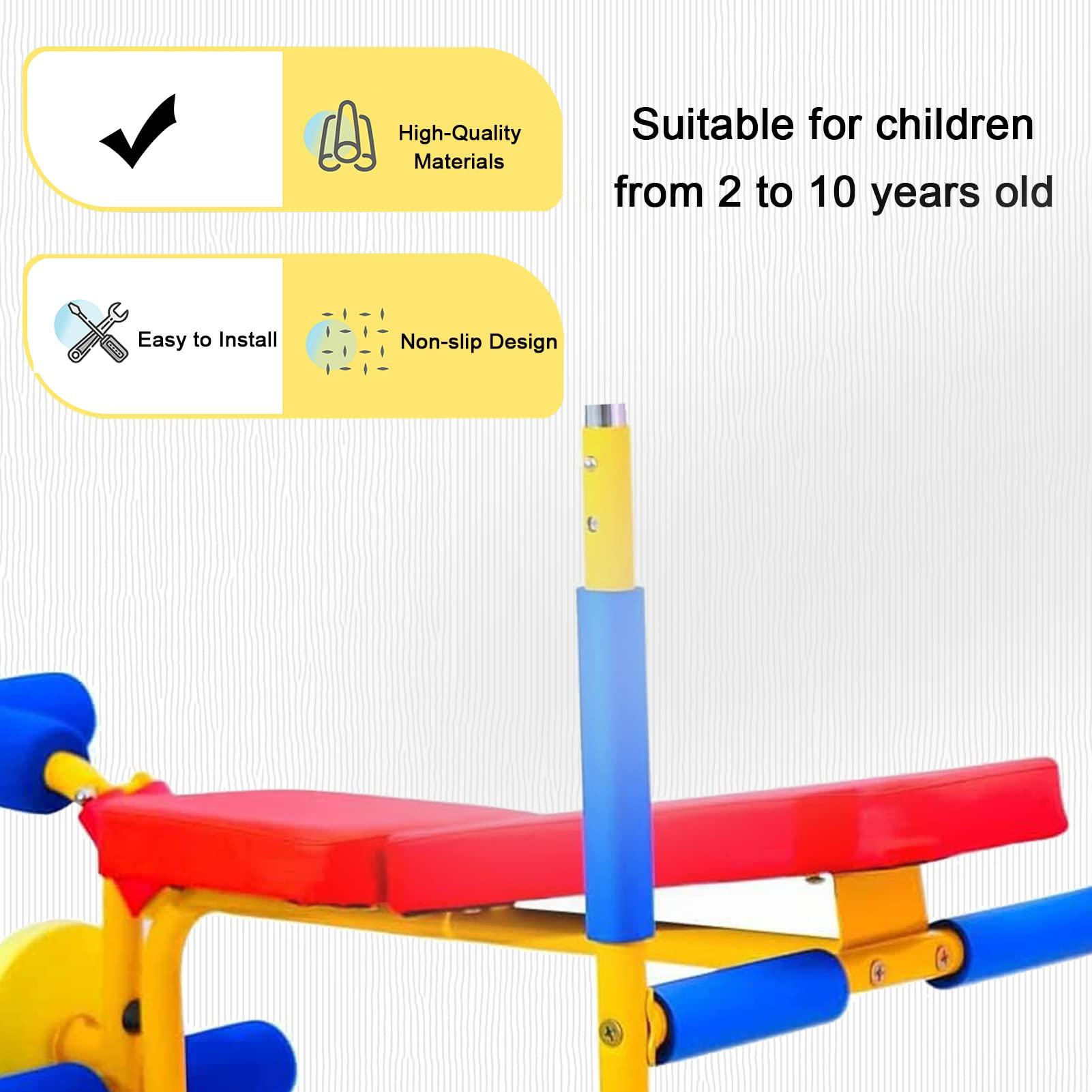 QBDGXFC QBDGXFC Children Fitness Equipment, Kids Barbell Toy Set, Kids Fitness Exercise Equipment, Weight Bench Adjustable Barbell, Bench and Leg Press, for Beginner Exercise, Boys and Girls