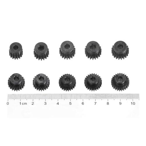 B Baosity B Baosity 10x Pinion Motor Gear Set Upgrade Metal Easy to Install Hardened 16T-25T Spare Parts for 1:10 RC Car Vehicle