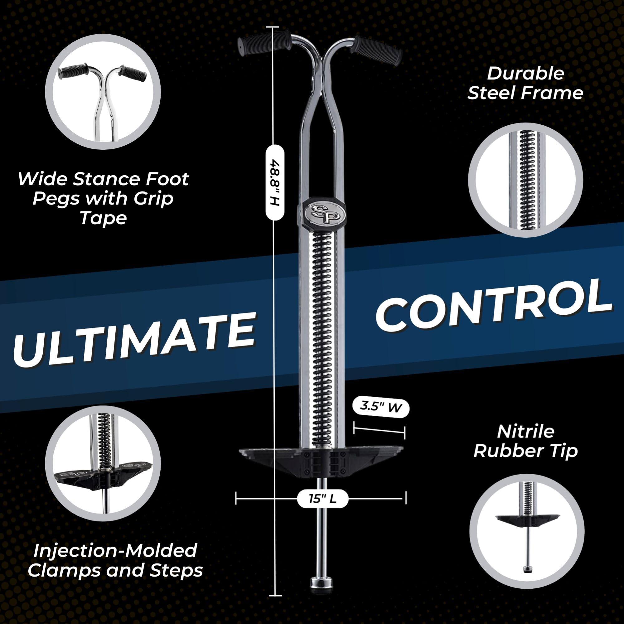 Flybar Flybar Super Pogo Pogo Stick for Kids and Adults 14 & Up Heavy Duty for Weights 120-210 Lbs
