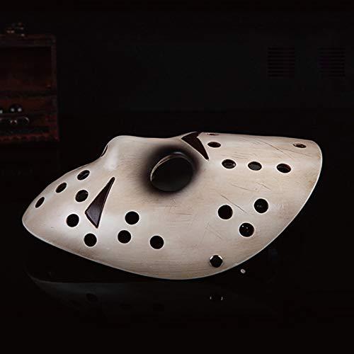 Hewufo Resin Hockey Mask Murder Killer Costume Cosplay Replica