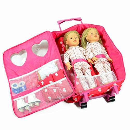 Doll Double Travel Trolley with Double Sleeping Bag Doll Travel