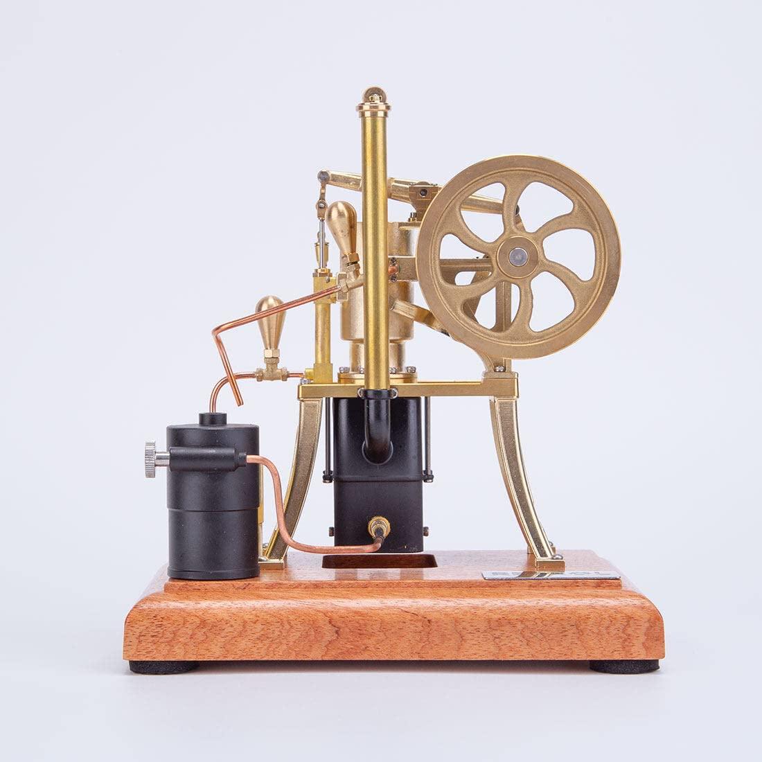 Helixsun Helixsun Retrol Hot Air Pumping Engine Model, 1/12 Scale Water-Cooled Stirling External Combustion Engine Physics Experiment Mechanical Toy Set