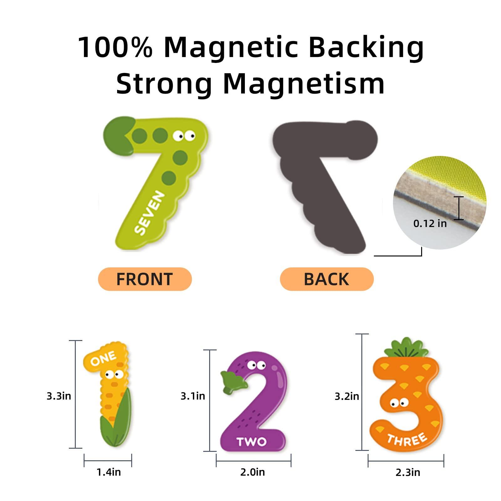 MiDeer Mideer Magnetic Letters Numbers, Preschool Learning & Educational Toys for 3 Year Old, Jumbo Fridge Alphabet Magnets for Kids, ABC Magnets Refrigerator Magnets Toys for Toddlers