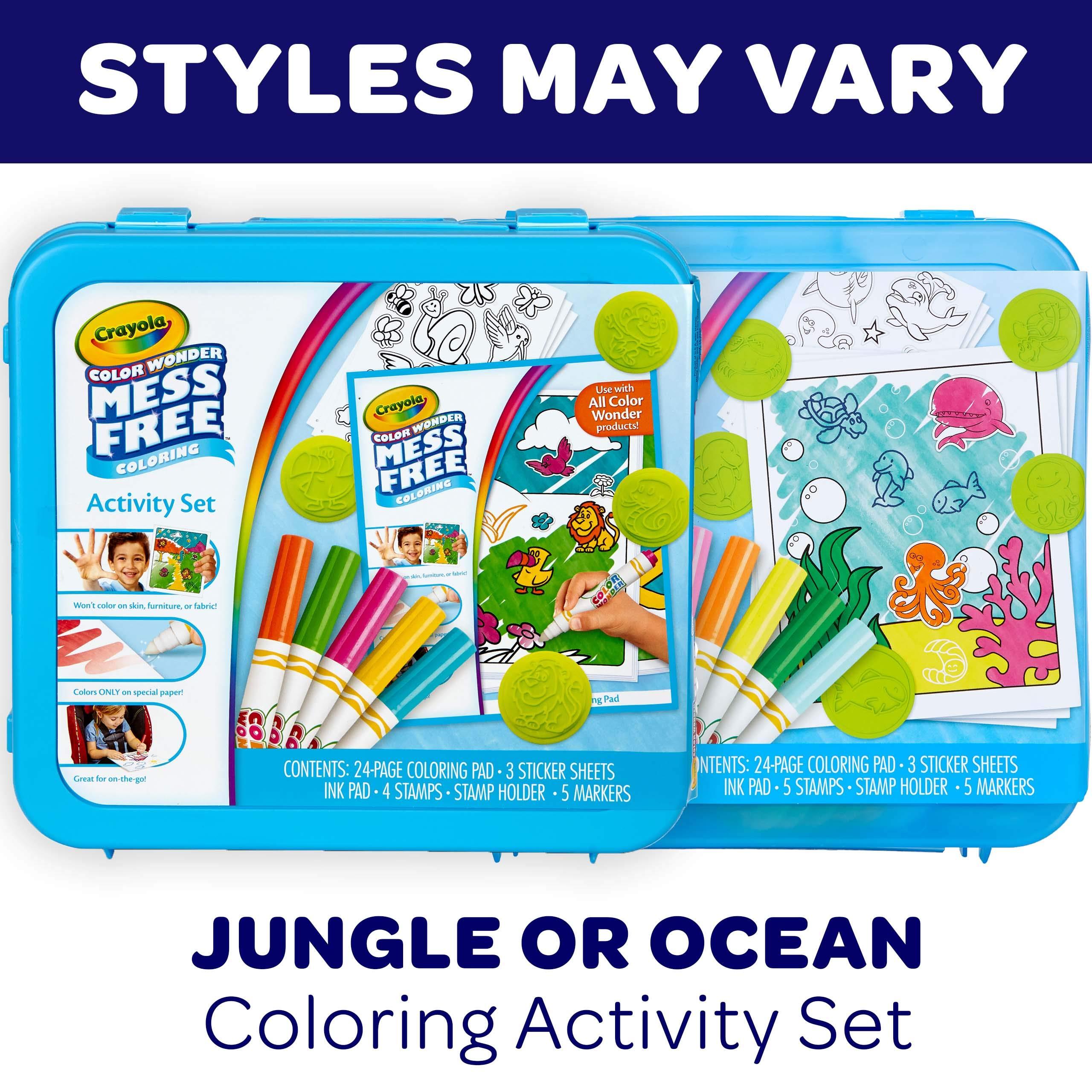 Crayola Crayola Color Wonder Mess Free Coloring Activity Set (30+ Pcs), with Markers, Stamps, and Stickers, Gift for Toddlers, 3+