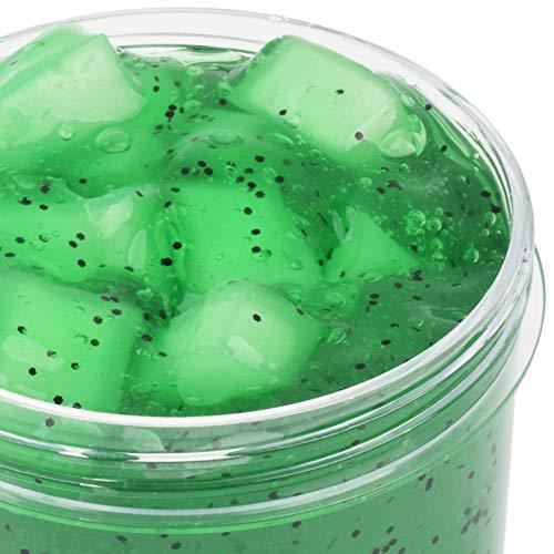 Tonlead Kiwi Green Clear Slime 7OZ Premade Crystal Slime for Girls Boys, DIY 200ML Crunchy Clear Slime for Kids Toys Art Craft Birthday Party Favor
