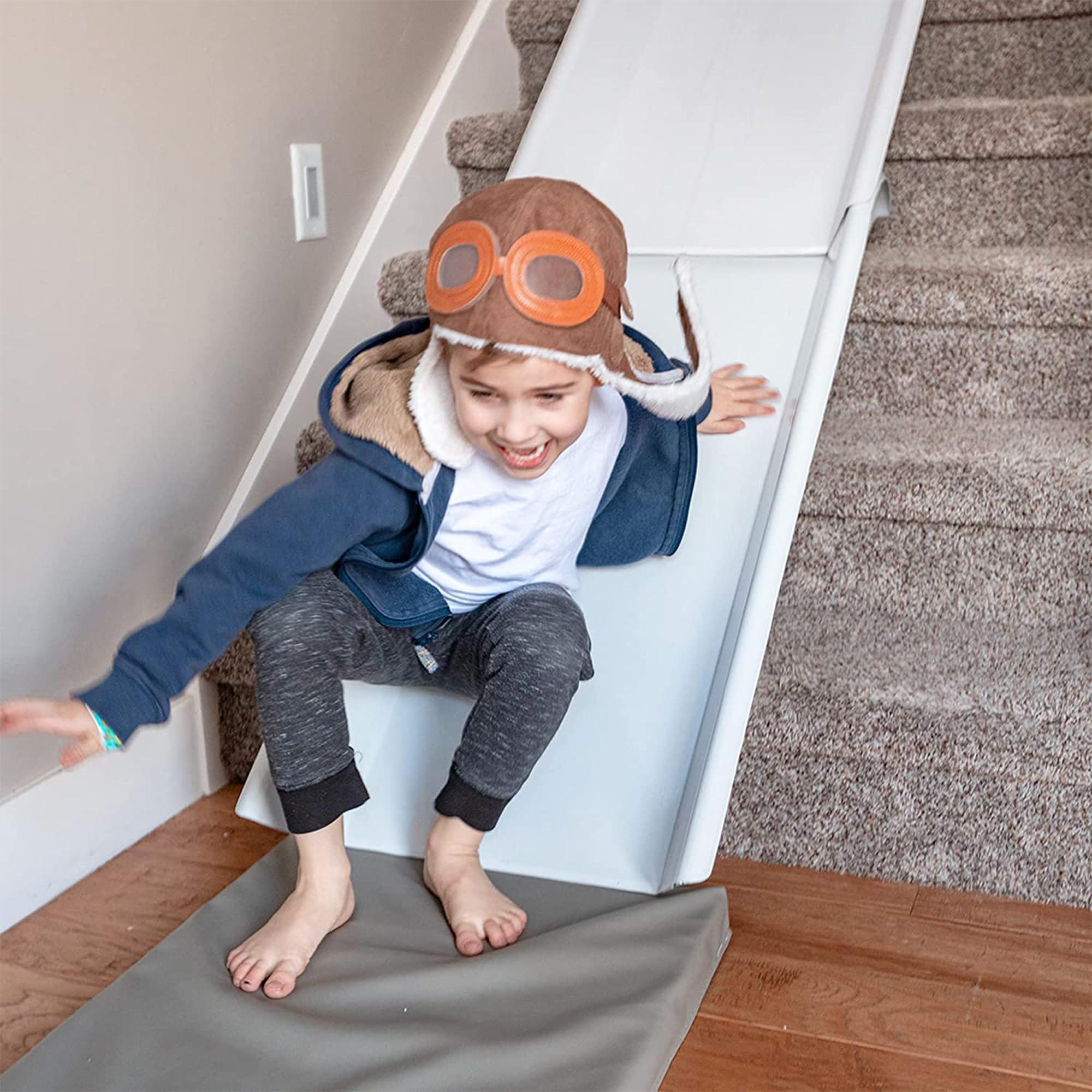 Stairslide StairSlide 8-Pack Stair Mounted Kids Indoor Slide Attachment Set, Up to 155lbs