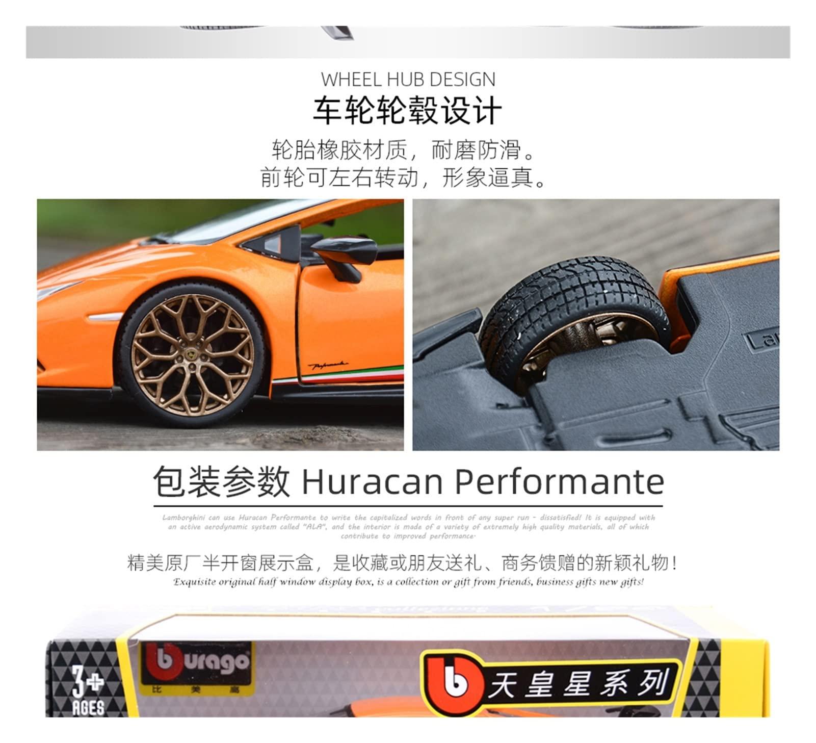 MING ZHEN MING ZHEN Toy car Model 1:24 for Lamborghini Huracan Performante Die Cast Vehicles Collectible Model Car Toys