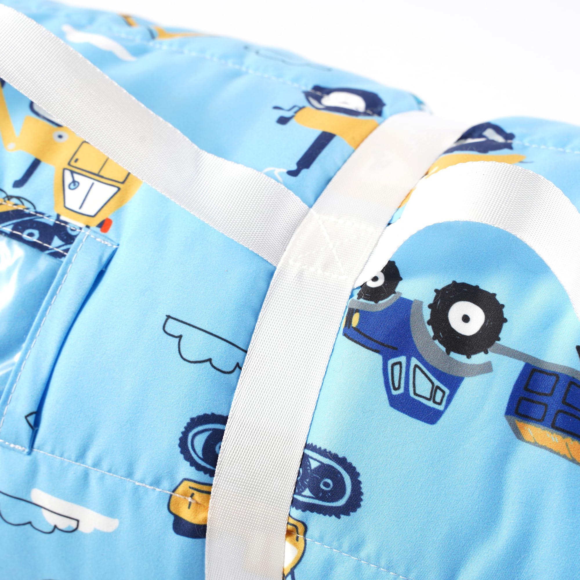 Bunnikins & Clover Bunnikins & Clover Toddler Nap Mat with Removable Pillow & Minky Blanket, Roll Up Nap Mats for Preschool, Soft Kids Sleeping Mat for Boys Girls Kindergarten Daycare