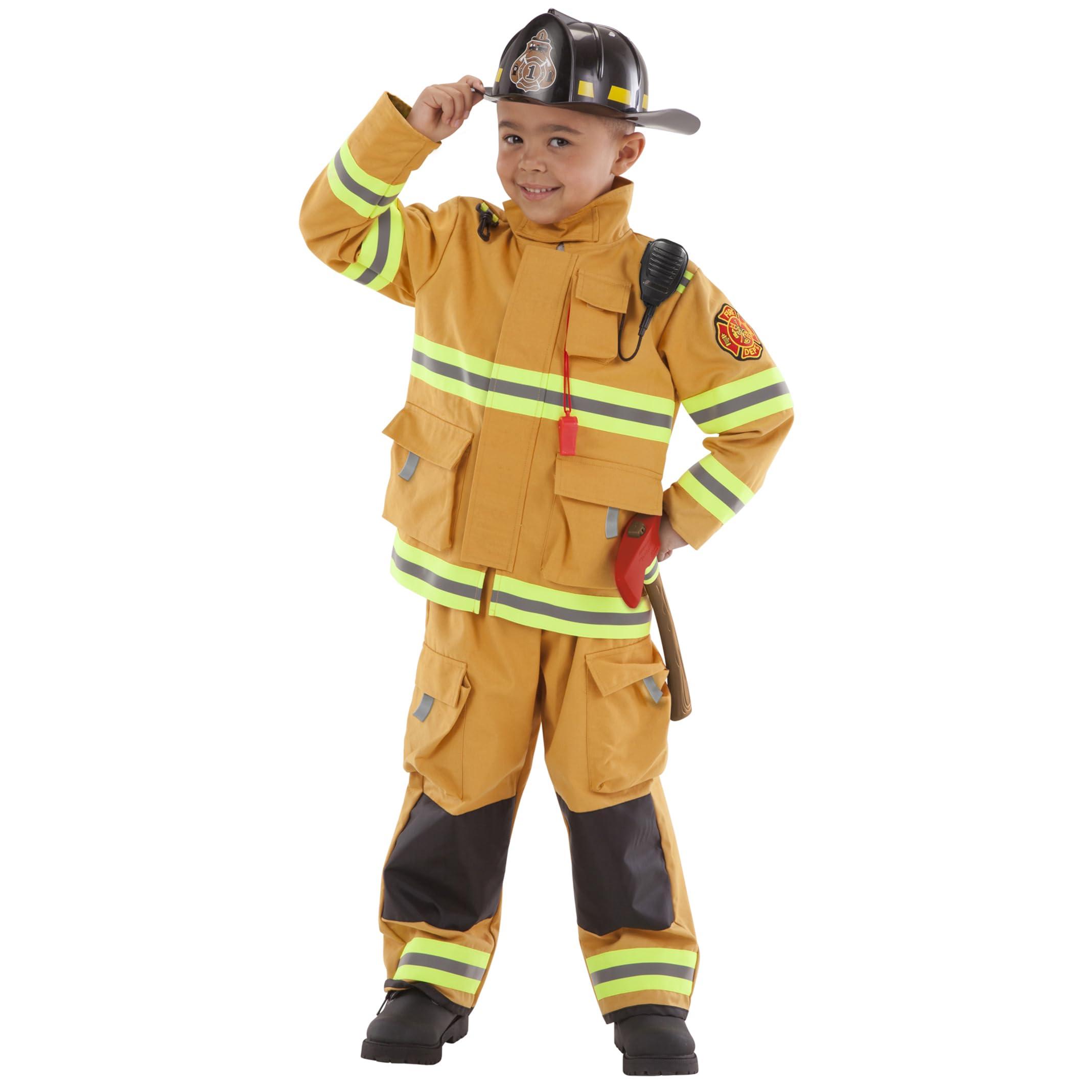 Teetot & Co. Inc. Adventure Factory Firefighter Costume in Yellow By Teetot (Large 7/8)