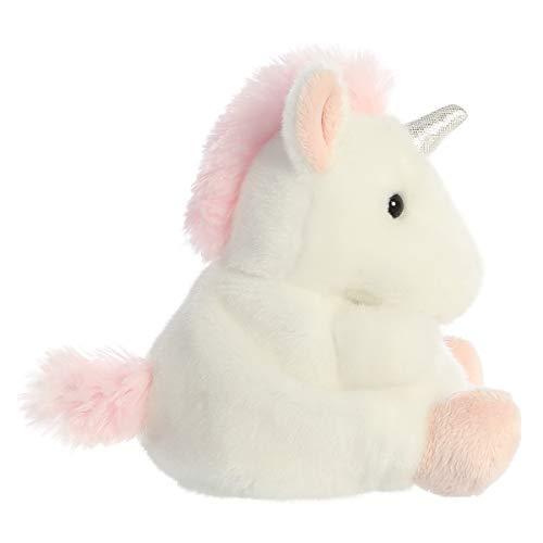 Aurora World Aurora Adorable Palm Pals Sassy Unicorn Stuffed Animal - Pocket-Sized Play - Collectable Fun - White 5 Inches